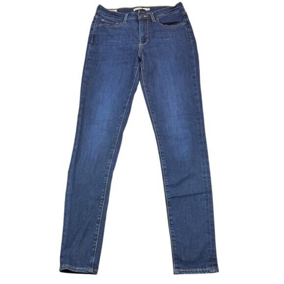 Levi's 721 High Rise Skinny Fit Jeans In Bogota Feels Women's Size 27 x 32 - Picture 2 of 8